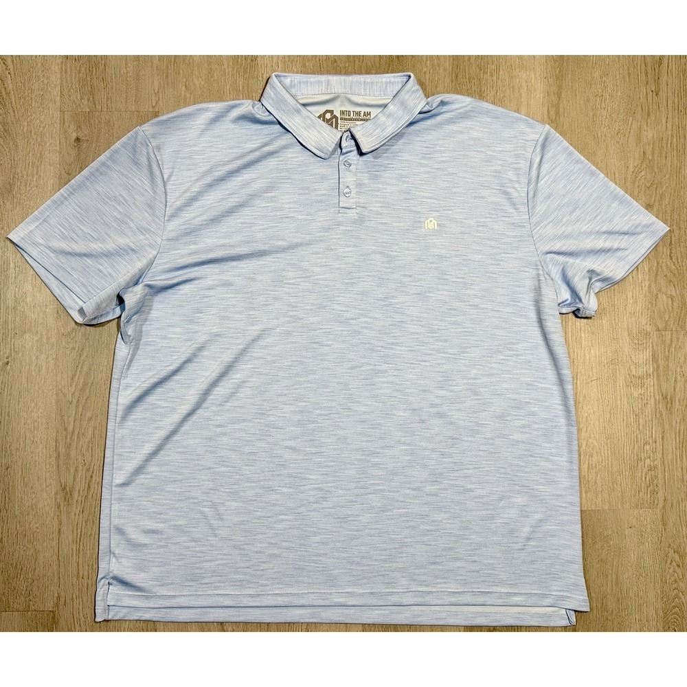INTO THE AM Mens Polo Shirt 3XL Modern Fit Preppy Collared Shirt Lightweight